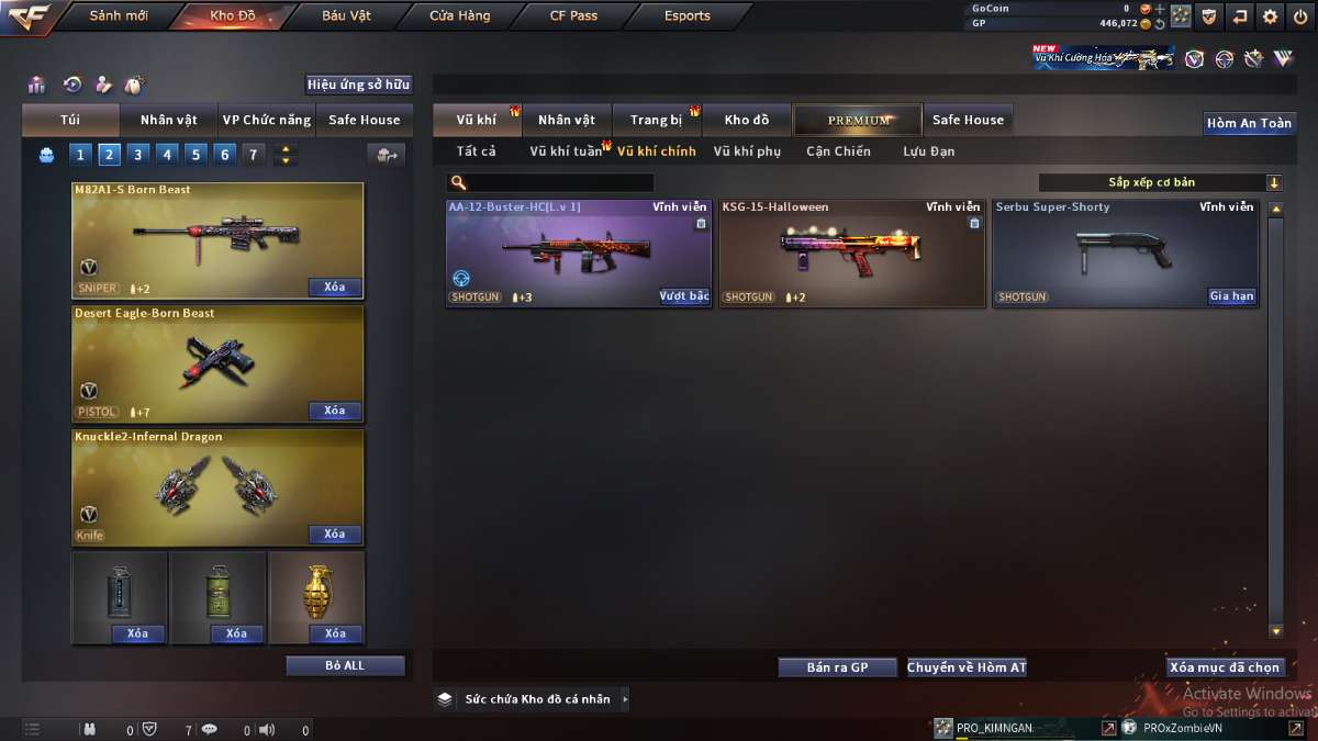 shop acc cf uy tin gia re